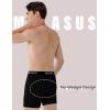 imageMolasus Mens Boxer Briefs Soft Cotton Open Fly Tagless UnderwearBlackpack of 5