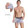 imageMolasus Mens Cotton Stretch Trunks Underwear No Fly Tagless Underpants Pack of 53 Grey2 Black