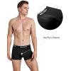 imageMolasus Mens Cotton Stretch Trunks Underwear No Fly Tagless Underpants Pack of 53 Grey2 Black