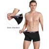 imageMolasus Mens Cotton Stretch Trunks Underwear No Fly Tagless Underpants Pack of 5Black5pack