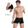 imageMolasus Mens Cotton Stretch Trunks Underwear No Fly Tagless Underpants Pack of 5Black5pack