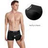imageMolasus Mens Cotton Stretch Trunks Underwear No Fly Tagless Underpants Pack of 5Black5pack