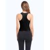 imageMolasus Womens 4 Pieces Basic Cotton Crop Tank Tops Sleeveless Racerback Crop Sport Top
