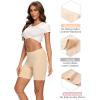 imageMolasus Womens Cotton Boxer Shorts Underwear Anti Chafing Bike ShortsRegular ampamp Plus SizeBeige4pack