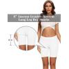 imageMolasus Womens Cotton Boxer Shorts Underwear Anti Chafing Bike ShortsRegular ampamp Plus SizeWhite4pack