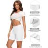 imageMolasus Womens Cotton Boxer Shorts Underwear Anti Chafing Bike ShortsRegular ampamp Plus SizeWhite4pack