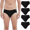 imageMolasus Mens Breathable Cotton Briefs Underwear No Fly Covered Waistband UnderpantsS3XLBlackpack of 4