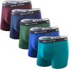 imageMolasus Mens Cotton Stretch Trunks Underwear No Fly Tagless Underpants Pack of 5Multicolor5pack
