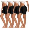 imageMolasus Womens Cotton Boxer Shorts Underwear Anti Chafing Bike ShortsRegular ampamp Plus SizeBlack4pack