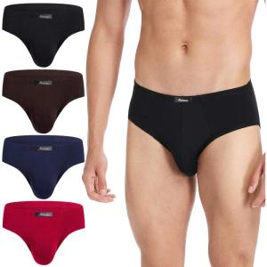 imageMolasus Mens Underwear Soft Modal Microfiber Briefs No Fly Silky Bikini Underpants MultipackMulticolored4 Pack