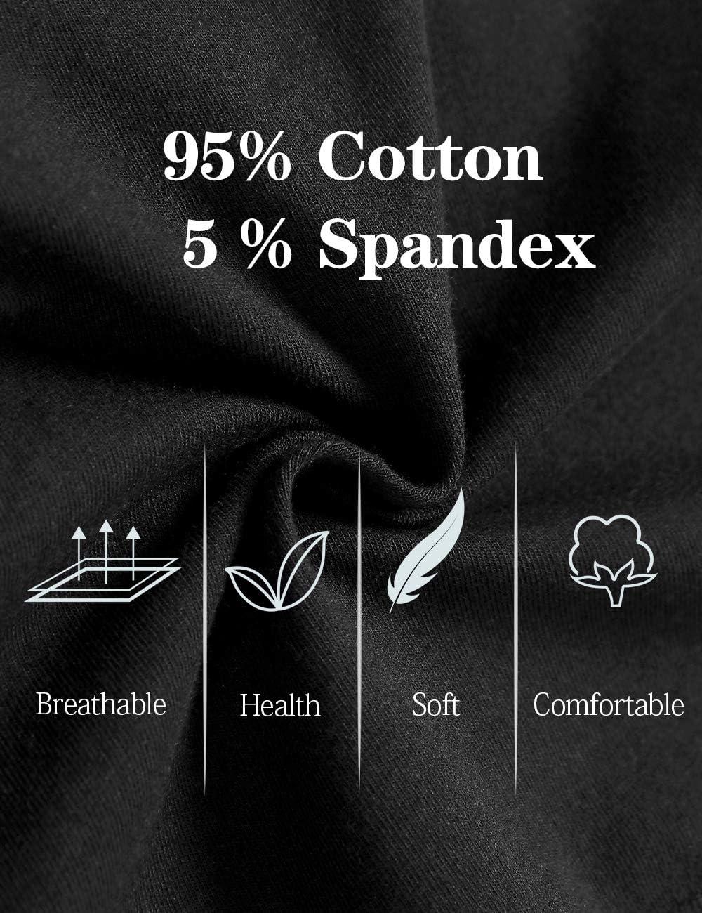imageMolasus Womens Soft Cotton Briefs Ladies MidHigh Waisted Full Coverage Panties Regular ampamp Plus SizeBlack5pack