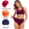 imageMolasus Womens Cotton Underwear High Waisted Full Coverage Ladies Panties Regular ampamp Plus SizeMulticolor5packa3