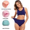 imageMolasus Womens Cotton Underwear High Waisted Full Coverage Ladies Panties Regular ampamp Plus SizeMulticolor5packa4