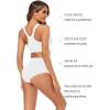imageMolasus Womens Cotton Underwear High Waisted Full Coverage Ladies Panties Regular ampamp Plus SizeWhite5pack