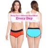 imageMolasus Womens Soft Cotton Briefs Ladies MidHigh Waisted Full Coverage Panties Regular ampamp Plus SizeMulticolor5packa2