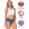 imageMolasus Womens Soft Cotton Briefs Ladies MidHigh Waisted Full Coverage Panties Regular ampamp Plus SizeMulticolor5packa3