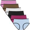 imageMolasus Womens Underwear Low Rise Cotton Hipster Panties Pack of 6Regular ampamp Plus Size