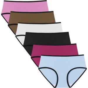 imageMolasus Womens Underwear Low Rise Cotton Hipster Panties Pack of 6Regular ampamp Plus Size
