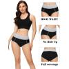 imageMolasus Womens Cotton Underwear Briefs High Waisted Ladies Panties Regular ampamp Plus SizeBlack5pack
